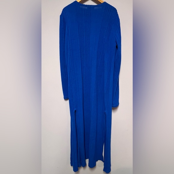 UMGEE Royal BLUE Long DUSTER Cardigan - Picture 5 of 12
